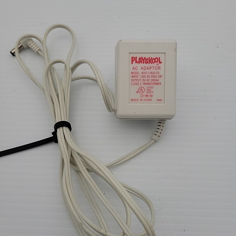 Playskool AC Adaptor N3511-0620-DC Class 2 Transformer 6V DC 200mA Power Supply